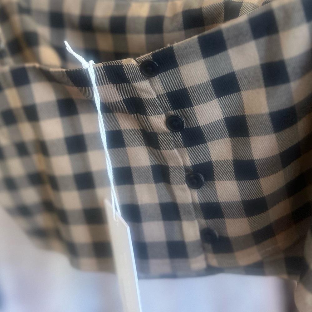 Reformation Brown and Black Checkered Top & Bottom - Picture 6 of 6